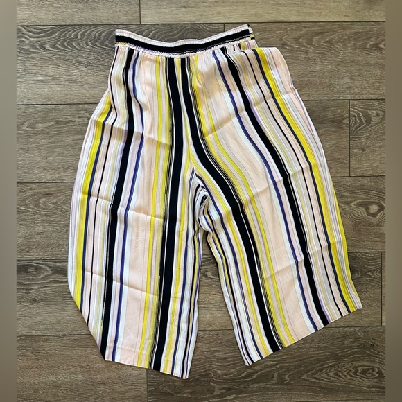 1  State Wide Leg Pants Striped Cropped SZ M - Picture 3 of 3